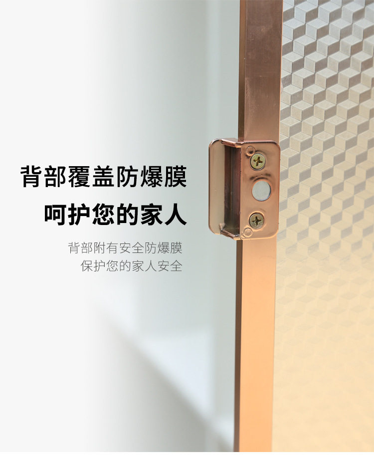 Декоративные зеркала 衣柜镜子旋转穿衣镜试衣全身折叠平开门内置内装隐形对开门推拉镜