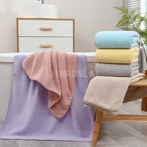 Sichen cotton woven fine striped bath towels thickened soft absorbent coral suede male and female bath towels 70 * 140