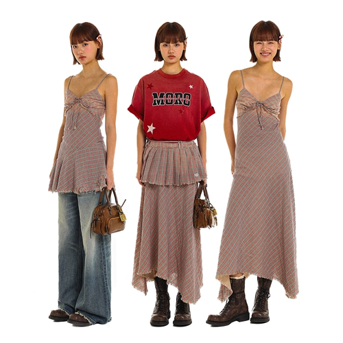 Летний ретро ремень с бантиком, платье-комбинация, юбка