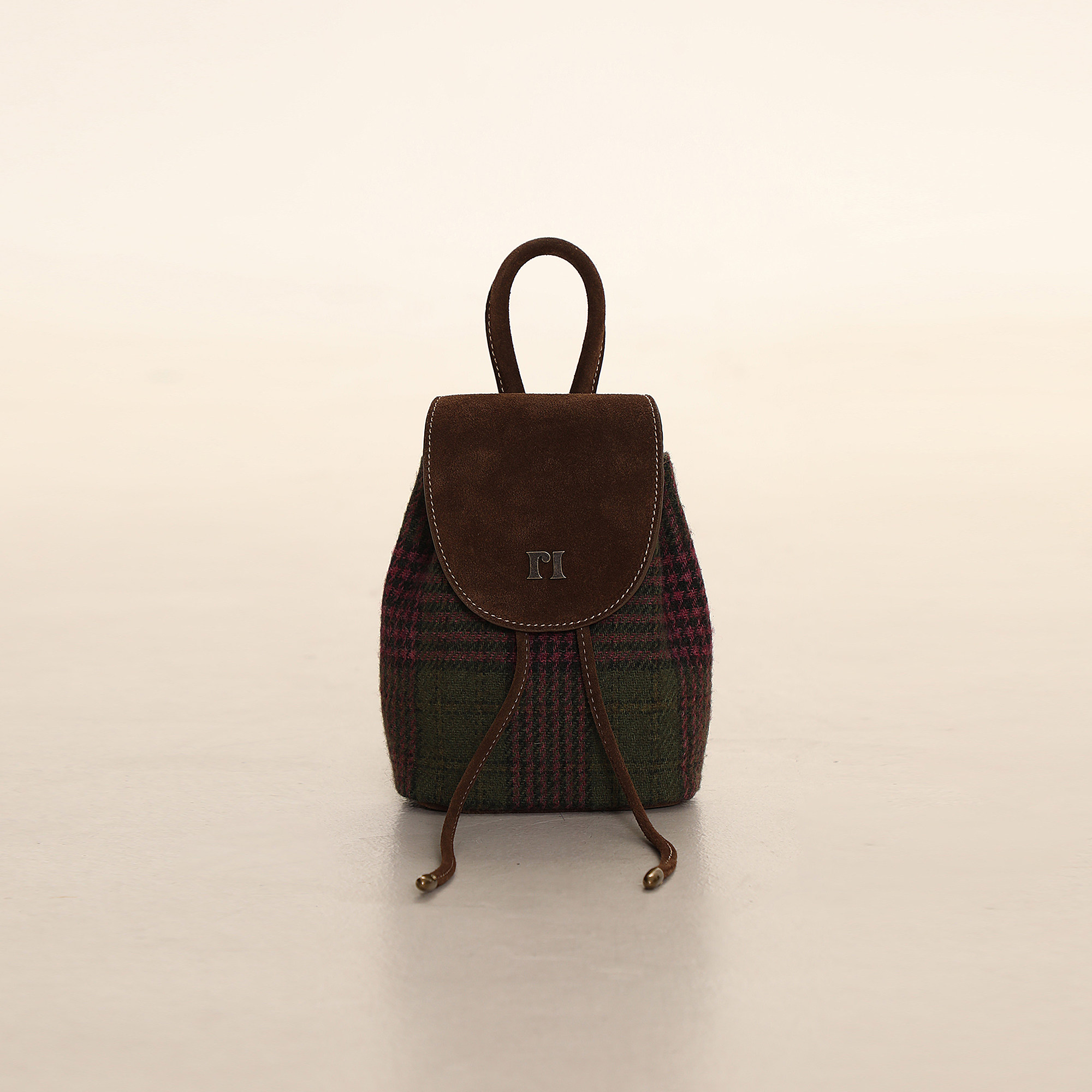 Cat Backpack Joules Trippa Tweed Rucksack Moromoro复古学院风粉绿格