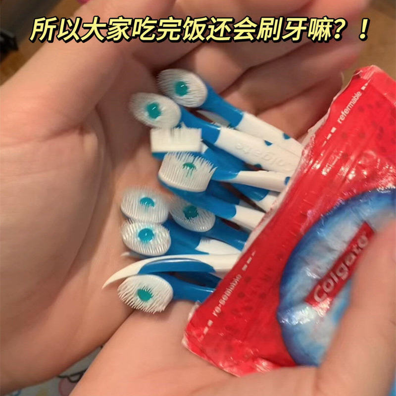 Disposable Portable Toothbrush for Home Use, Portable Small Toothbrush for Travel, Travel Set, Multifunctional Dental Floss
