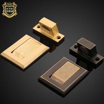 High-end all-copper no-punch invisible floor suction door stopper solid wood floor tile floor heating nail-free floor suction door stop