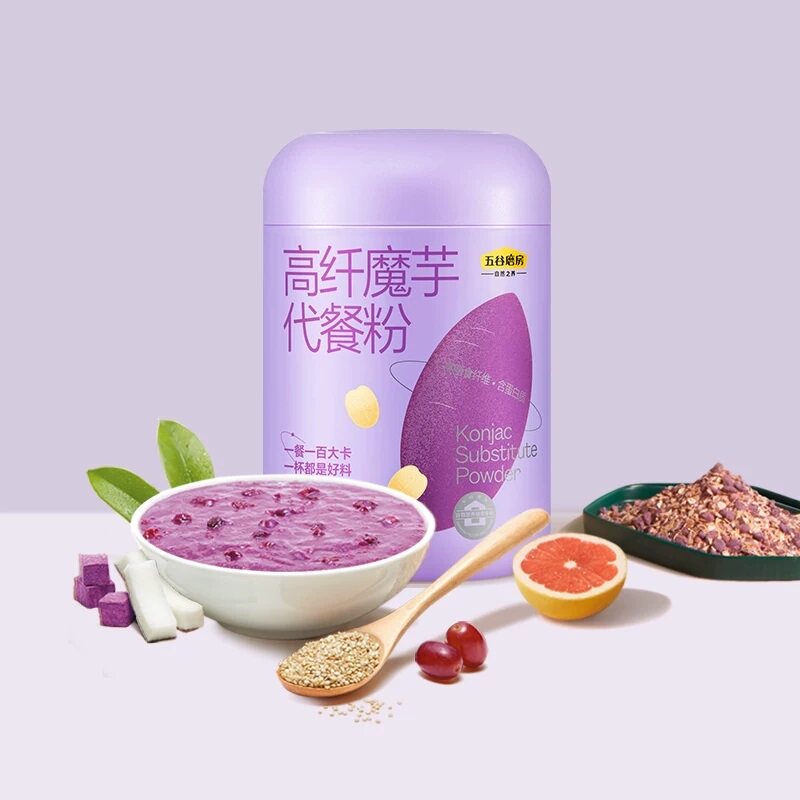 五谷磨房魔芋代餐粉546g紫薯杂粮代餐粥饱腹懒人食品高纤魔芋粉 纤粉实拍商品图