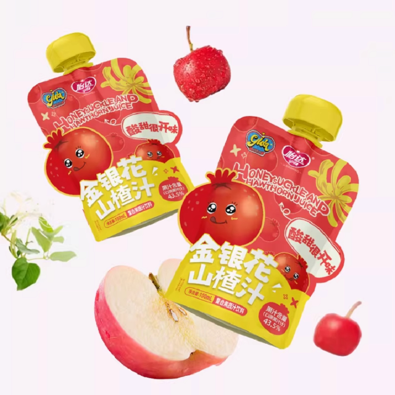 【临期特价】梦工厂山楂汁100ml*12袋0添加山楂饮料饮品聚餐果汁