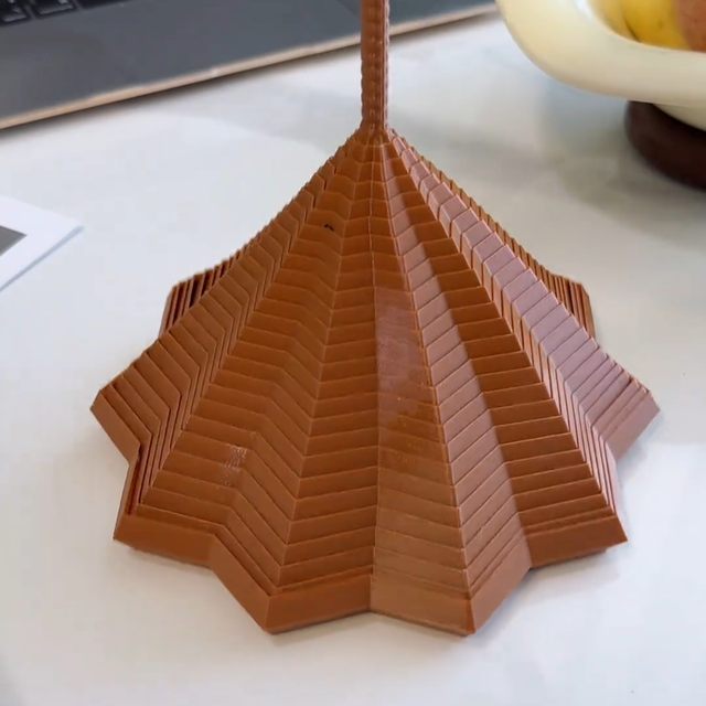 3D printing spiral tower creative decompression sleep aid hexagonal toy three-dimensional radish tower with handle fun illusion