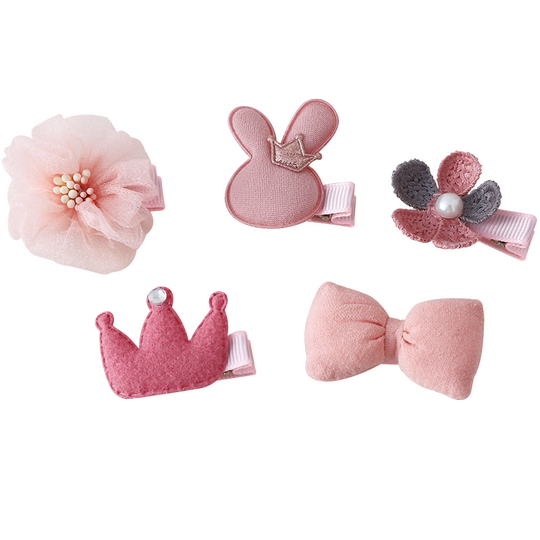 儿童发夹不伤发全包布宝宝发卡婴幼儿汗毛夹女童刘海夹碎发夹头饰