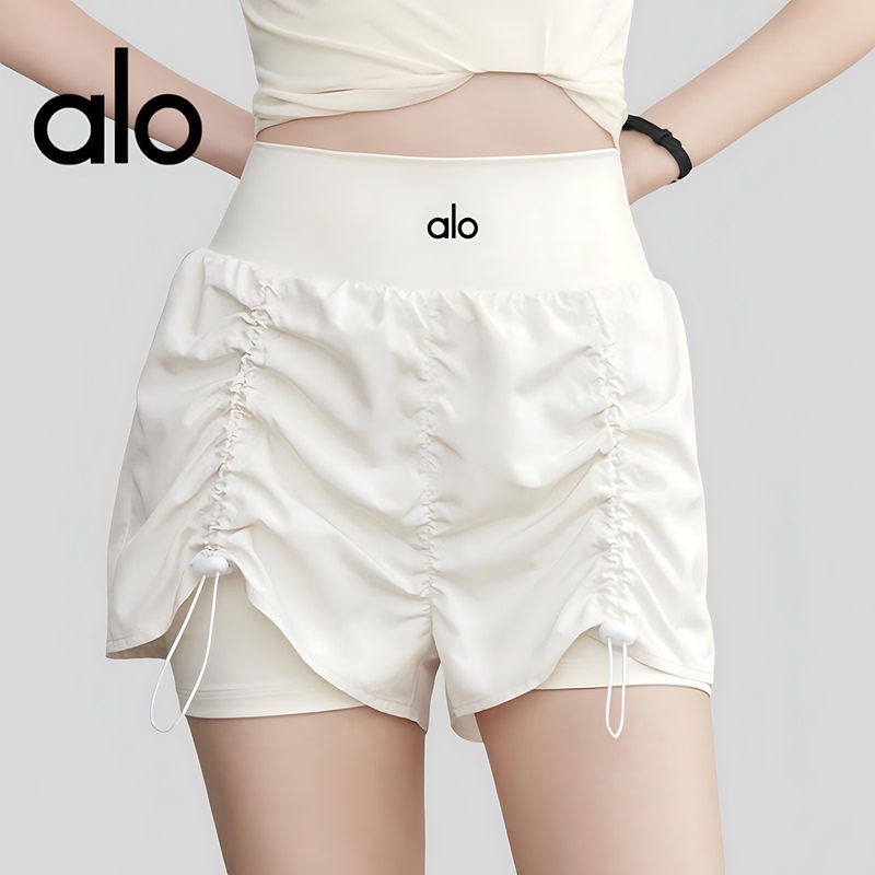 Aio New Anti-Exposure Sports Shorts for Women, Thin High-Waisted Slimming Fitness Shorts, Running Training Sports Shorts for Summer