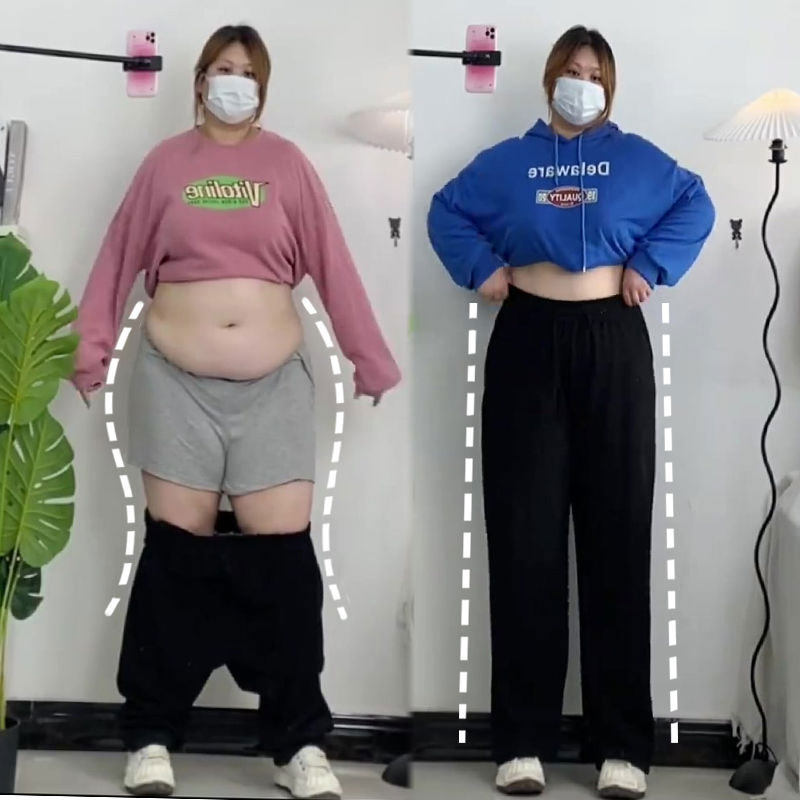 Широкие трикотажные брюки Plus fat plus, женские весенние и осенние брюки, вес 300 кг, женские брюки большого размера, толстые, тонкие повседневные брюки, брюки Изображение 1