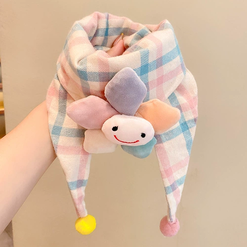 Детский тонкий милый удерживающий тепло шарф для мальчиков, в корейском стиле