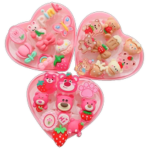 Korean childrens ring little princess cute little girl cartoon jewelry gift girl baby ring plastic ring