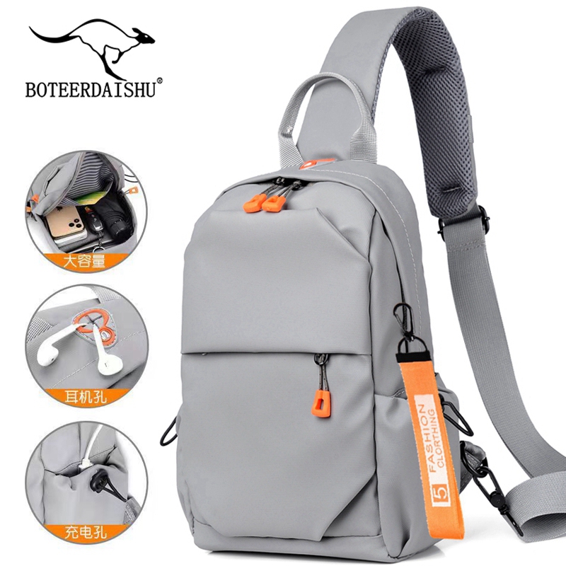 Botel's New Chest Bag Is a Casual and Fashionable Shoulder Bag, a Trendy Crossbody Bag with Large Capacity, Waterproof and Multifunctional