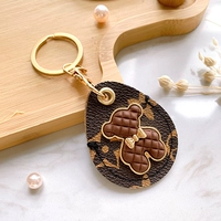 Водяные капельные коричневые цветы (легкий роскошный медведь)