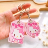 Индукционный мультяшный защитный чехол, маленький картхолдер, прямоугольный чехол для проездного, брелок