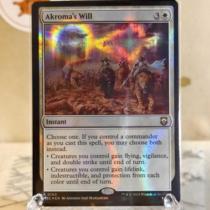 (Giraffe Card) Akromas Will Modern Horizons 3 Commander M3C Ripple Flash 0165