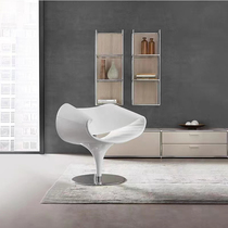 Nordic Designer Creative GRP Floating Band Chair New Silk Band Chair Profiled Backrest Single Office Swivel Chair
