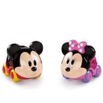 2 car toys-year-old mini chewing ball player engineering car rubber soft rubber baby push 3 chewing hole-touch track 1