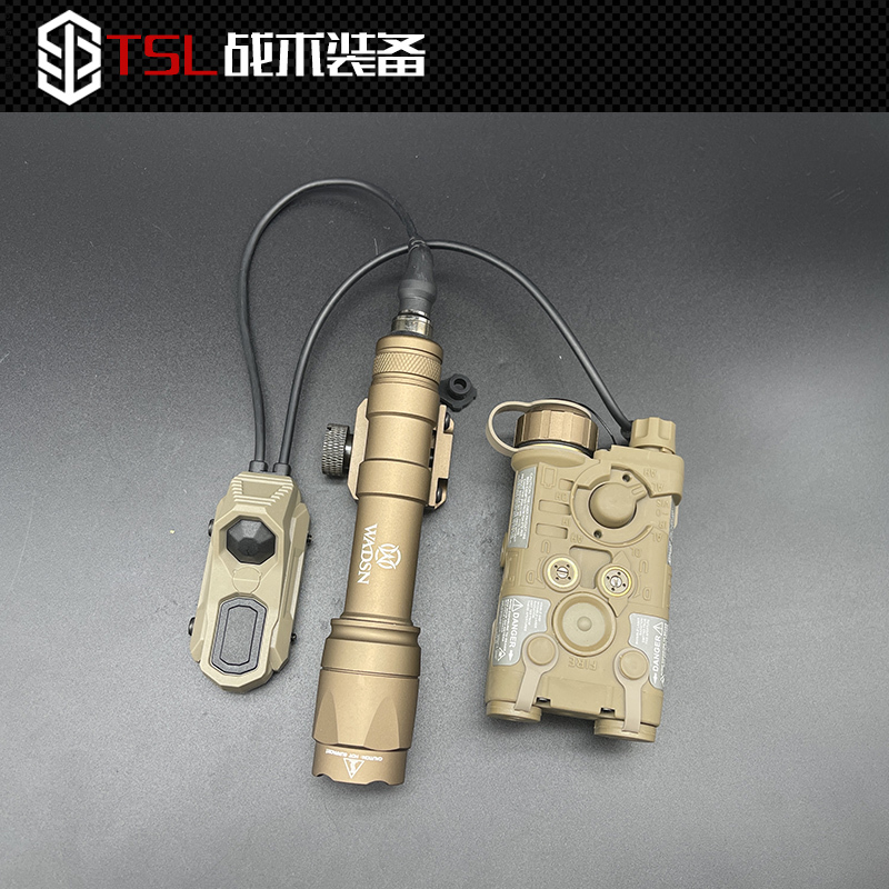 Wardson Ngal-L3 Laser Tactical Box Laser Pointer Axon Rat Tail Switch + M600C Flashlight