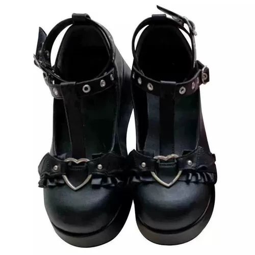 Женские платформы Boots Gothic Punk Shoes Lolita Ladies клинья