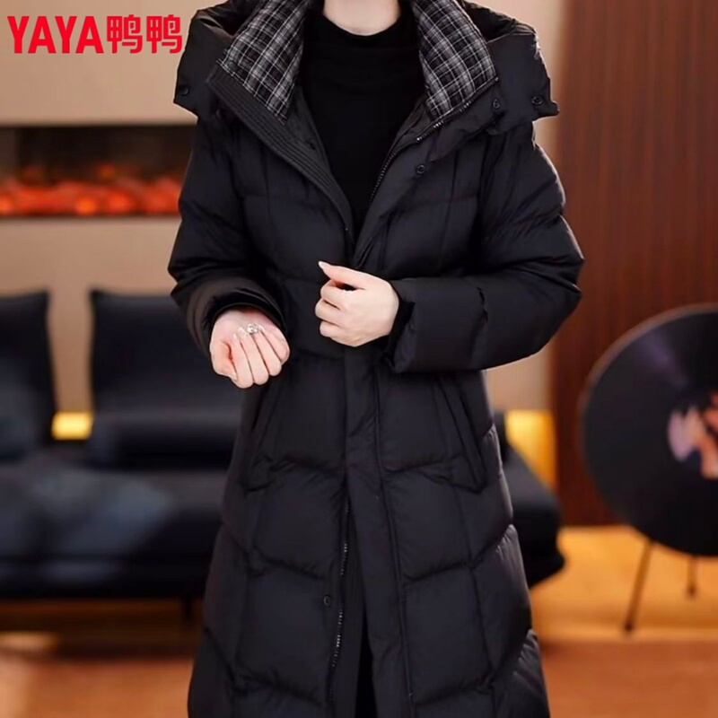 Official Genuine Duck Duck down Jacket for Women, Mid-Length, White Duck Down, Thickened, Warm, Slim Fit, Slimming Coat, Special Clearance Sale