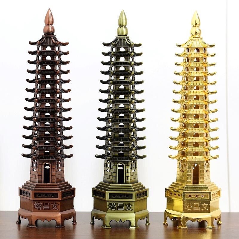 Wenchang Nine-Story, Thirteen-Story, and Twenty-Three-Story Tower Office Decoration, Suitable for Boys and Girls, General Use in Study Rooms, Student Birthday Gift
