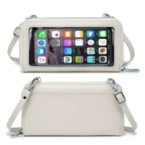 Универсальная небольшая сумка, сумка через плечо, бумажник, сенсорный экран, из натуральной кожи