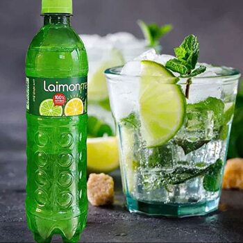 Russian Imported Laimonfresh Lemon-Flavored Soda, Lime-Mint Flavored Soda, Fruit-Flavored Carbonated Drink