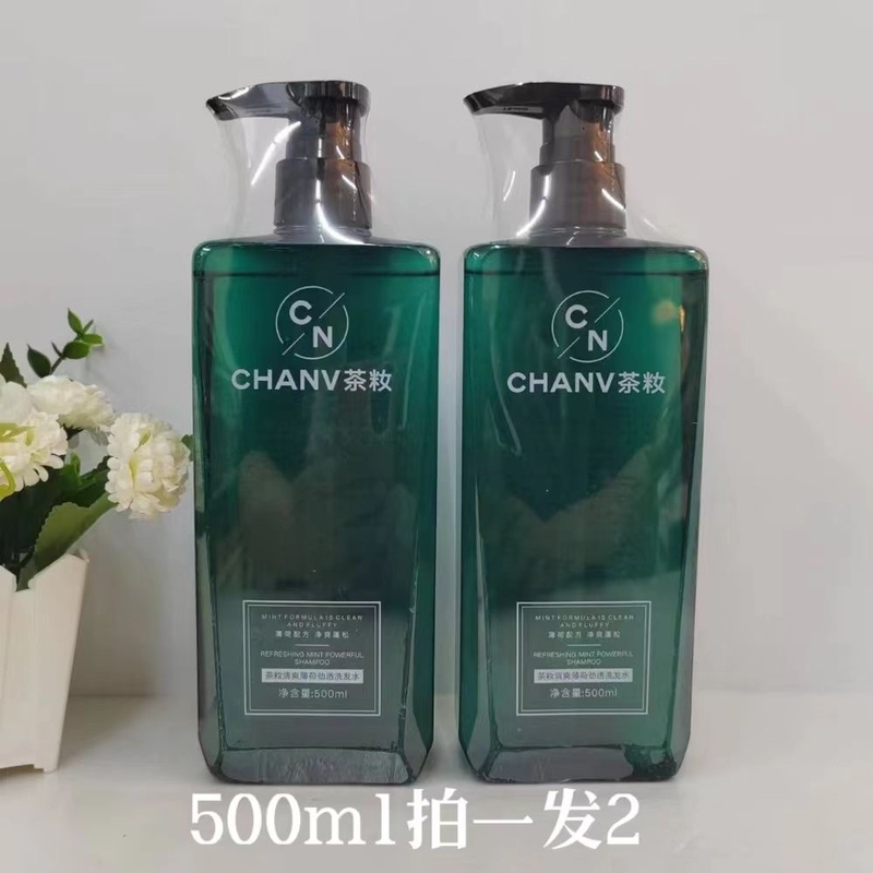 Tea White Refreshing Mint Shampoo Fluffy Oil Control Refreshing Cool Clean Scalp Spa Refreshing 500ml