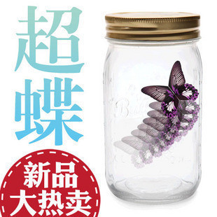 Creative butterfly jar superbutterfly will fly a butterfly birthday Valentine's Day gift wish bottle-Taobao