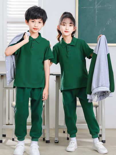 Школьная форма для мальчиков и девочек, летние костюмы с коротким рукавом нового дизайна, спортивная одежда для весны, осени и зимы, униформа для выступлений, школьная форма для учащихся.