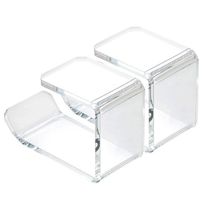 2pcs l Shape wall Mount With Stiker Holder Storage Rack