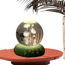 Crystal Ball Base Lamp 3D Pattern Table Lamp Table