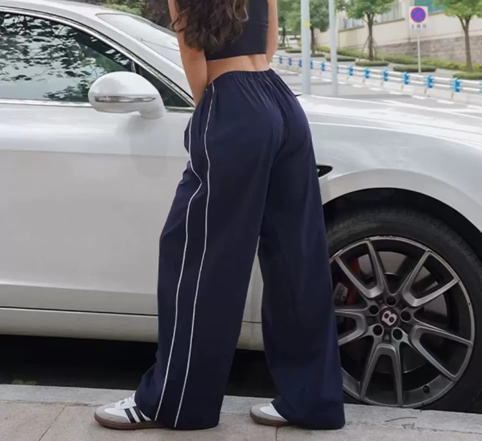 Плотные карго-штаны для женщин с завязками, эластичный пояс Low Waist Y2K