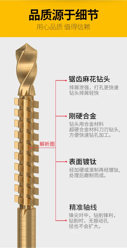 Mô hình kéo răng cưa mũi khoan tay mô hình máy khoan điện mô hình kéo xoắn đa chức năng chế biến gỗ cưa mũi khoan trong một lỗ mở hợp kim