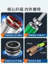 Sewage pump Chenyuan stainless steel submersible pump 220v household small well water pump agricultural irrigation high lift pump