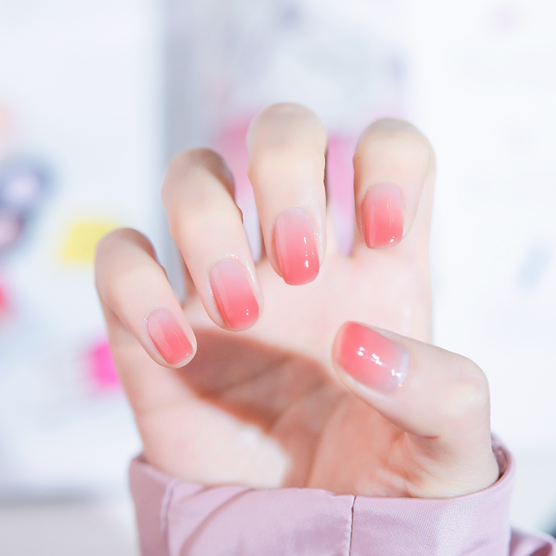 Yiran cardamom gradient nail polish, no baking, quick drying, tearable, autumn and winter colors, long-lasting jelly colors for pregnant women