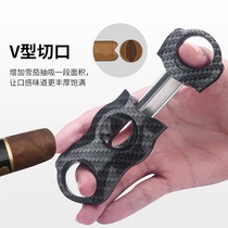 German brand high-end luxury portable cigar scissors double-edged stainless steel Cuban cigar scissors gift box