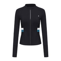 AYM Love Prancing Horse) Cozily series womens zipper contrast stitching training long sleeves
