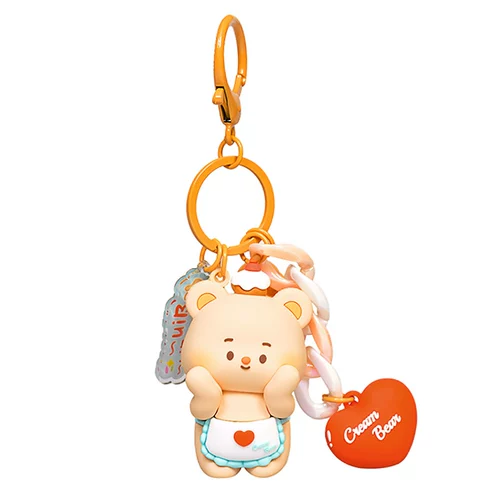 YUYI Милая кремовая кукла для влюбленных, школьный рюкзак, аксессуар на рюкзак, подвеска, брелок, с медвежатами, подарок на день рождения