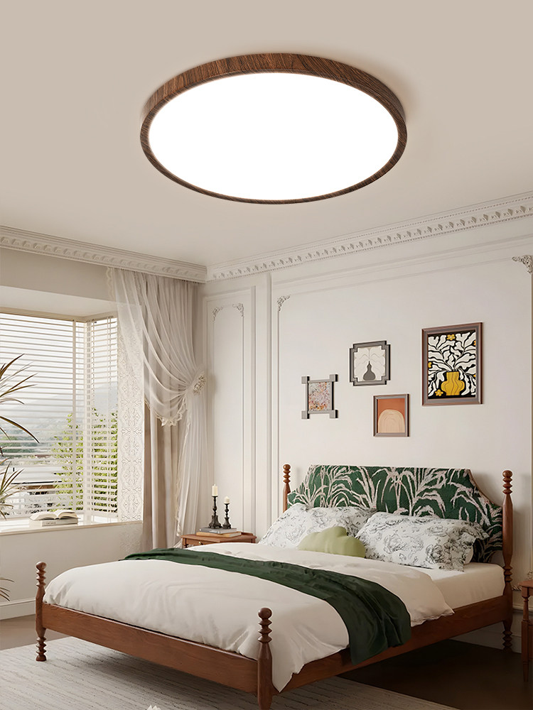 [Jiandun]Medieval-Style Seamless 4Th Generation Pro Package Round Bedroom Lamp Song-Style Aesthetic Ceiling Lamp Whole House Lighting Fixtures