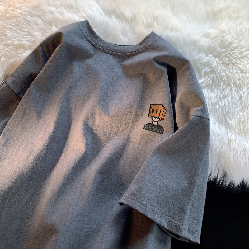 Boys' Short-Sleeved T-Shirt, Pure Cotton, Paper Bag Cartoon Design, Trendy 2026 New Style, Handsome Children's Summer Top, Stylish Summer T-Shirt Boys' Short-Sleeved T-Shirt, Pure Cotton, Paper Bag Cartoon Design, Trendy 2026 New Style, Handsome Children's Summer Top, Stylish Summer T-Shirt