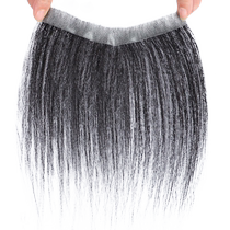 Bangs wig forehead hairline real hair patch ultra-thin invisible traceless natural lanugo hair bangs wig piece can be trimmed
