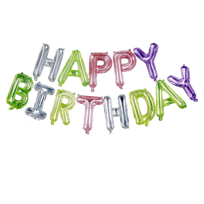 宝宝周岁儿童生日快乐派对气球拉旗装饰场景布置背景墙party用品详情12