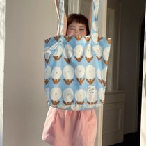 moonyfarm (2023 new style) OutTheDoor cotton crossbody with inner bag printed tote canvas bag