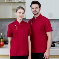 WB-красный одинарный топ с короткими рукавами (тканевый верх и сетчатый низ)