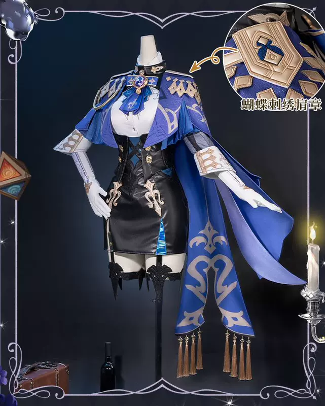 Genshin Impact cos phù hợp với Fontaine Duelist Clolinde cosplay nữ hai chiều c phù hợp với trò chơi trang phục phim hoạt hình