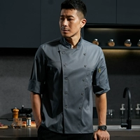 (Семь четверти рукава) Серый топ