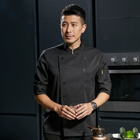 (Семь четверти рукава) Черный топ