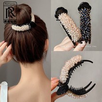 Grabbing clip womens back head hair clip Korea simple meatball head clip hair card bath dish hair clip hair grabbing headgear