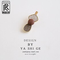 Hair clip female small fragrance girl top clip bangs clip simple net red word clip side clip Korean headdress hairpin