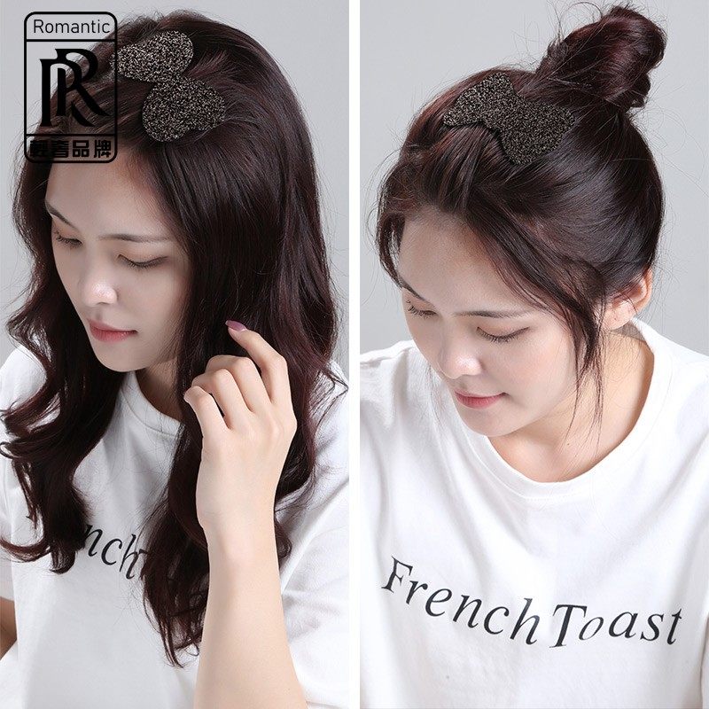 RR Korean version of big bangs stickers magic stickers broken hair artifact magic stickers female hair finishing sticky hair stickers headdress hairpin